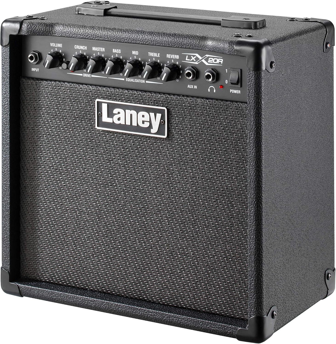 Laney LX Series LX20R - Guitar Combo Amp - 20W - 8 inch Woofer - With Reverb 20" Black, 20" Black