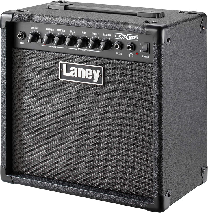 Laney LX Series LX20R - Guitar Combo Amp - 20W - 8 inch Woofer - With Reverb 20" Black, 20" Black