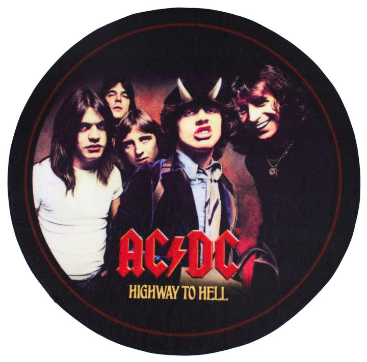 Geschenktrends Rockbites - Runder Teppich AC/DC Highway to Hell, D: 100 cm - Teppich für Proberaum,