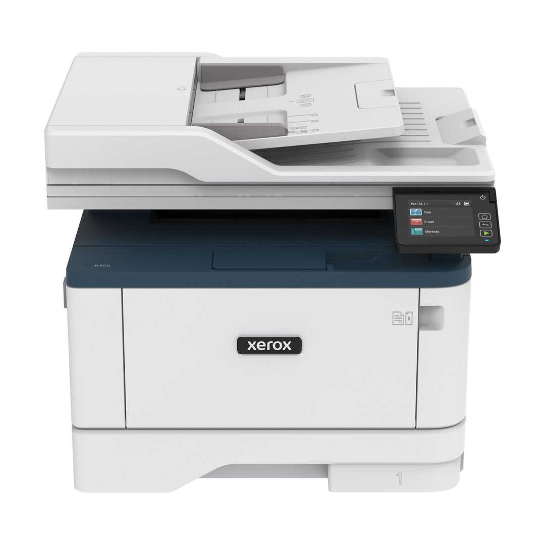 Xerox B305 S/W-Laserdrucker Scanner Kopierer USB LAN WLAN, weiss / blau