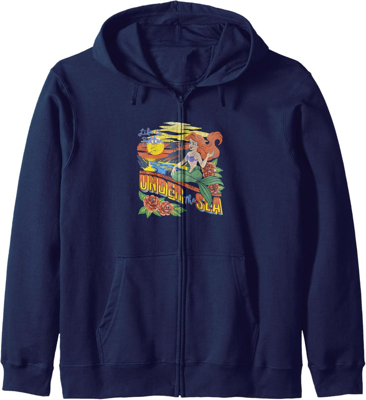 Disney Little Mermaid Ariel Tropical Vintage Kapuzenjacke