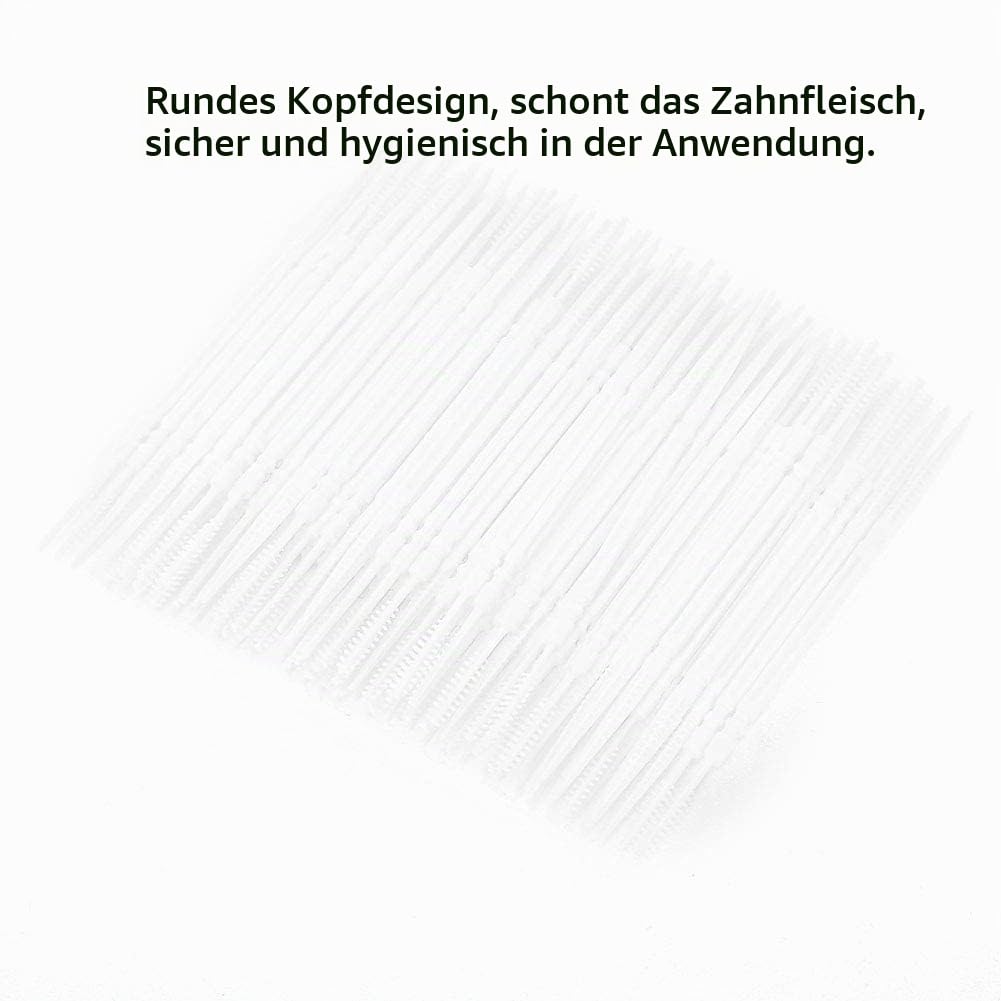 1100 Stück Kunststoff-Zahnstocher, runde Doppelkopf-Zahnstocher, runde Zahnreinigungsseide, Zahnseid