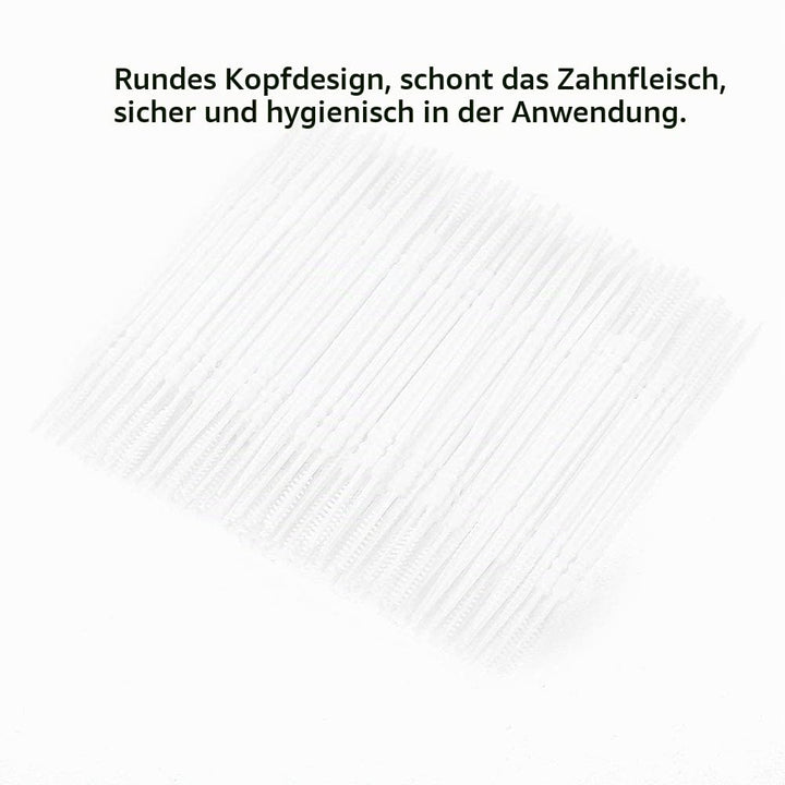 1100 Stück Kunststoff-Zahnstocher, runde Doppelkopf-Zahnstocher, runde Zahnreinigungsseide, Zahnseid
