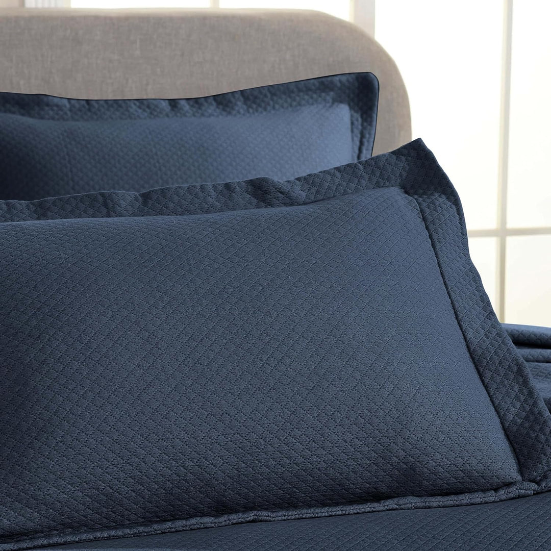 Superior Cotton Bedspread, Navy Blue, Twin Twin Marineblau, Twin Marineblau