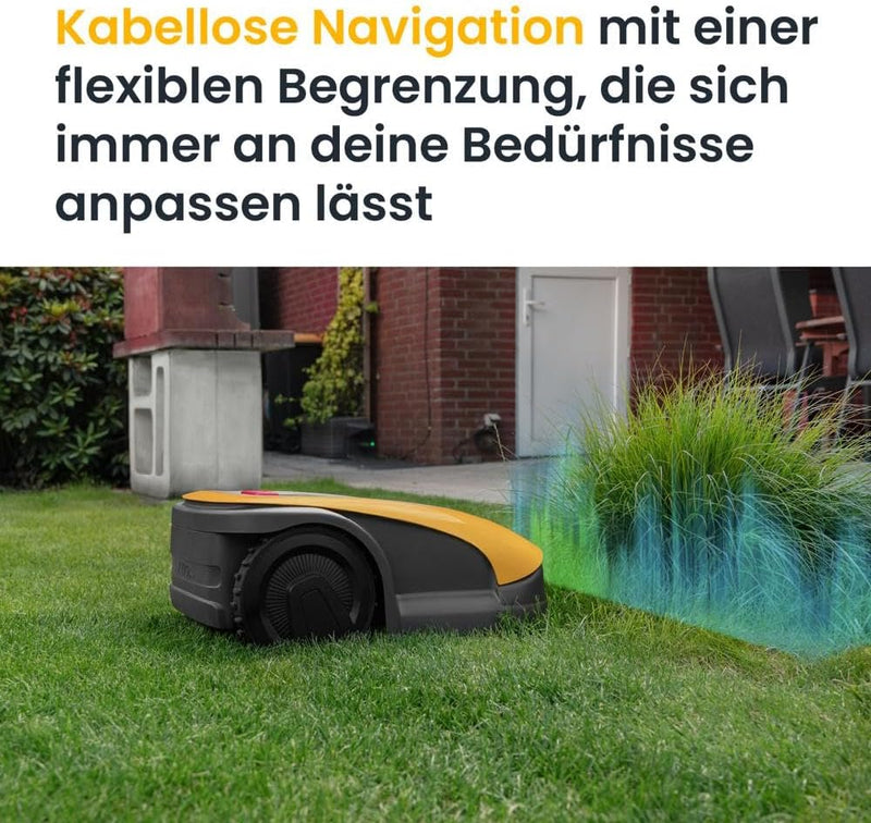 Autonomer Mähroboter, STIGA A500, Flächen bis zu 500m², arbeitet mit GPS-Technologie, Steigungen bis