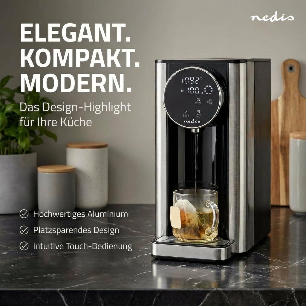 Heisswasserspender - 2600 W - 2.7 l - Aluminium/Schwarz