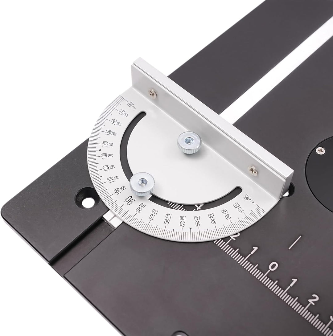 Frästisch Einlegeplatten, Aluminiumlegierung mit Klarer Skala, Frästisch Einlegeplatte für Oberfräse