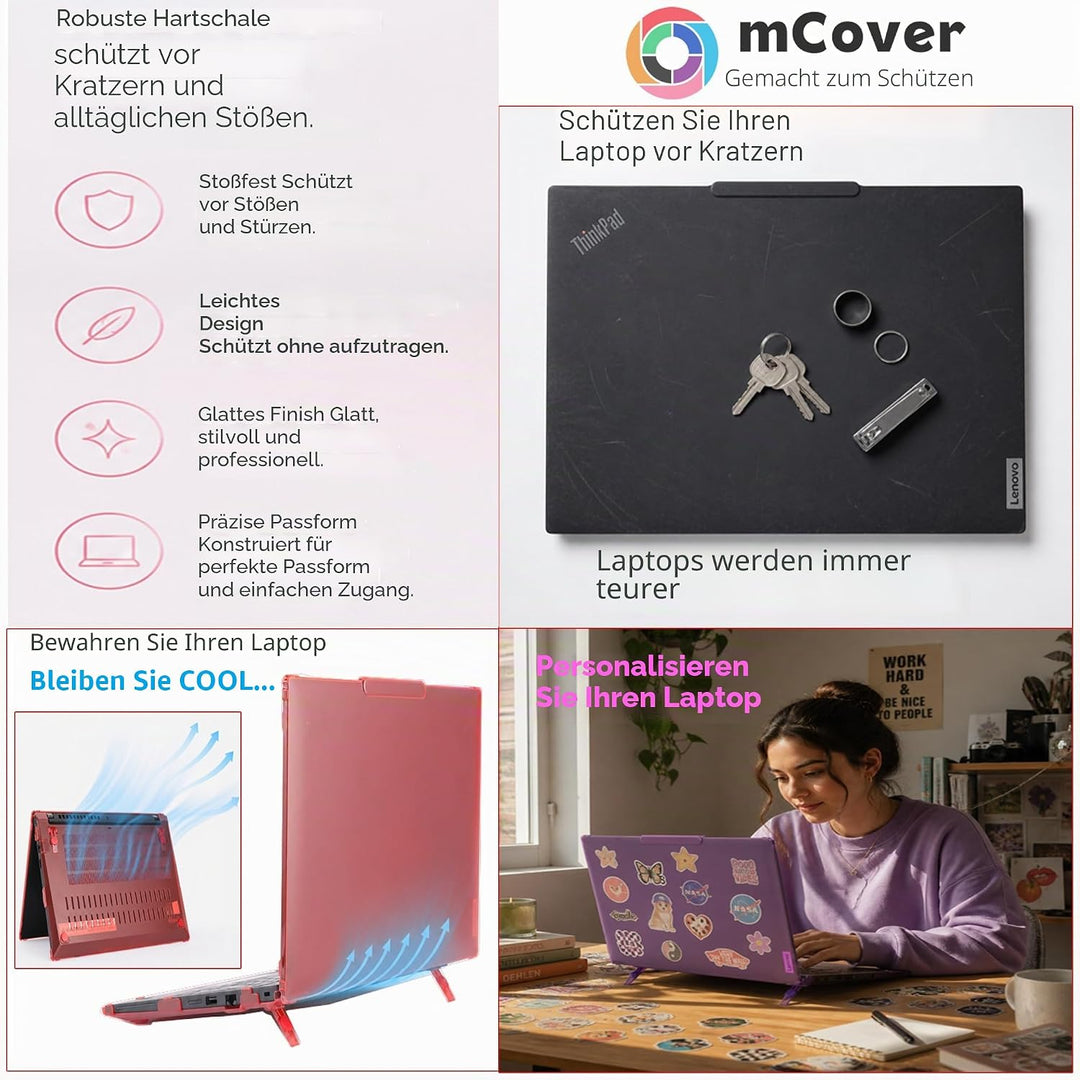 mCover Hartschalen-Schutzhülle, nur kompatibel mit Lenovo ThinkPad X1 Carbon Gen 12/13 Windows Noteb