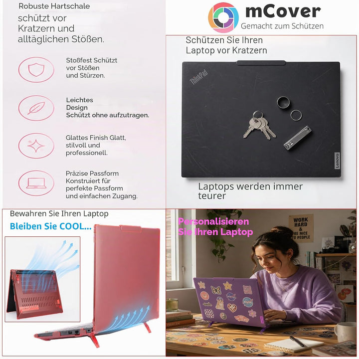 mCover Hartschalen-Schutzhülle, nur kompatibel mit Lenovo ThinkPad X1 Carbon Gen 12/13 Windows Noteb