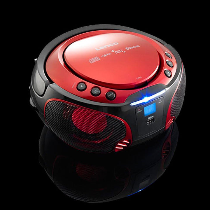 Lenco SCD-550 - CD-Player für Kinder - CD-Radio - Stereoanalage - Boombox - MP3 und USB Player - Blu