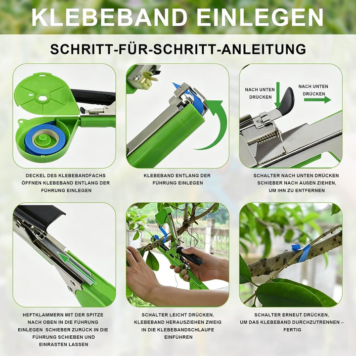 Bindezange Für Pflanzen Pflanzenbindemaschine Bindemaschine Pflanzenbinder mit Nägel Gurte Handschuh