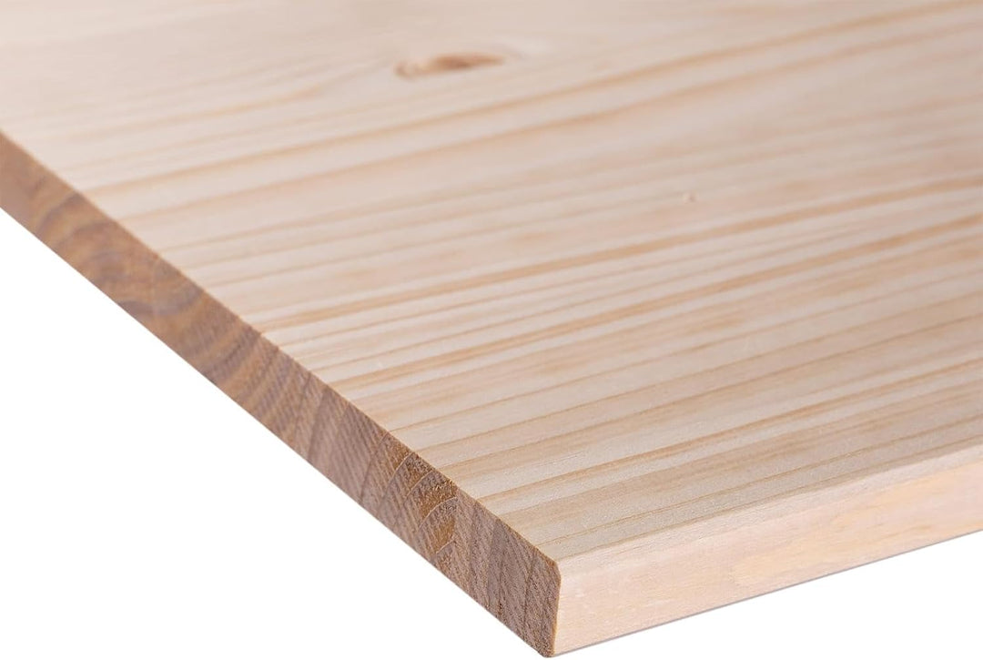 BOOMET Regalboden Holz Fichte · 19mm stark · 80 cm breit · 20-50 cm tief · Holzbrett Holzplatte Rega