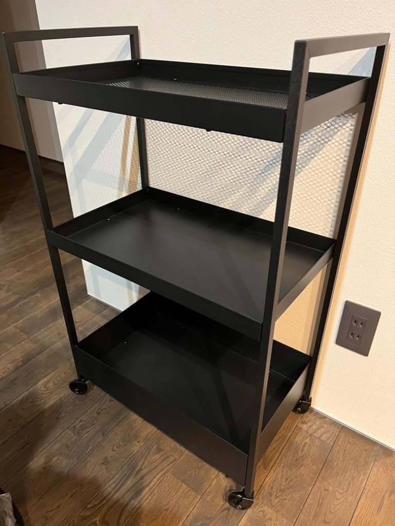 IKEA NISSAFORS Servierwagen in schwarz; (50.5x30x83cm)