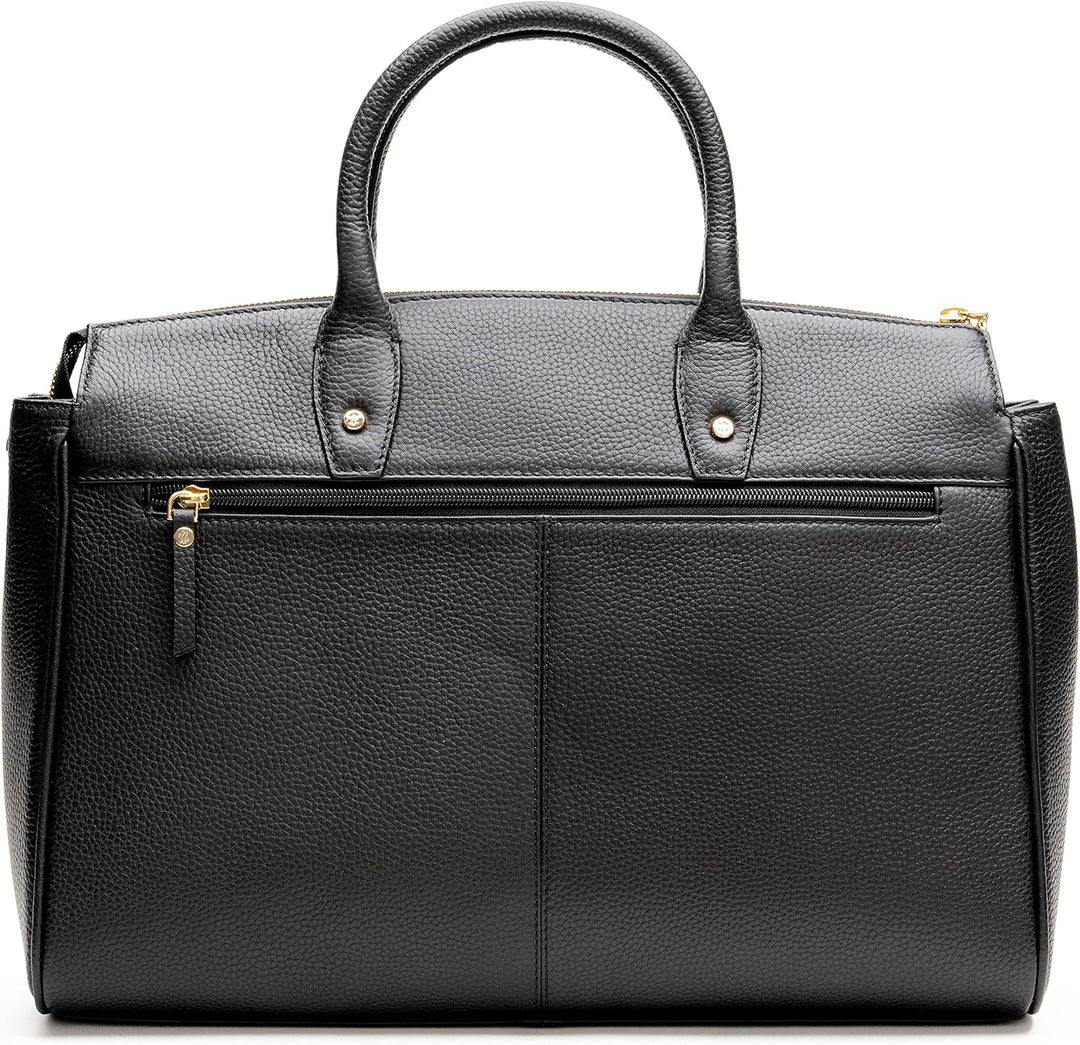 Lazarotti Bologna XL Damen Leder Handtasche | längenverstell- & abnehmbarer Tragegurt | sehr grosse