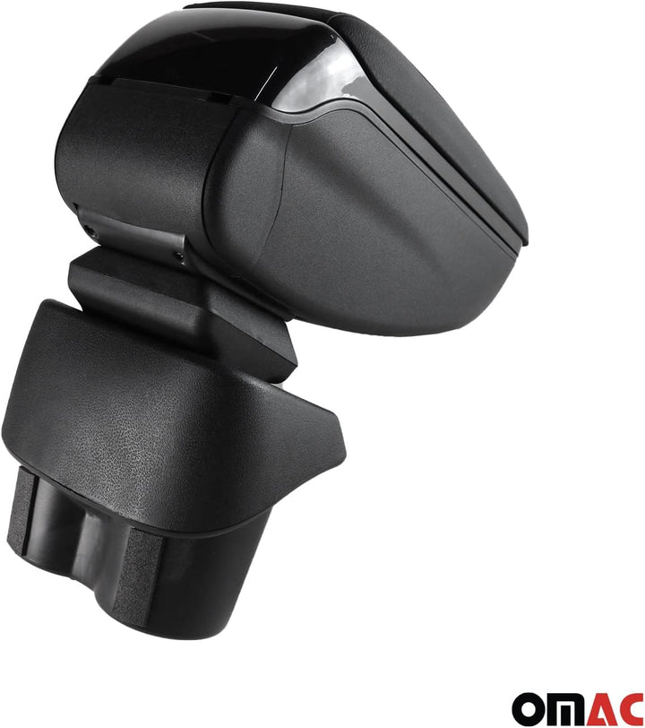 OMAC Armlehne Mittelarmlehne Mittelkonsole kompatibel mit VW Touran 2003-2010 PU-Leder Schwarz Toura