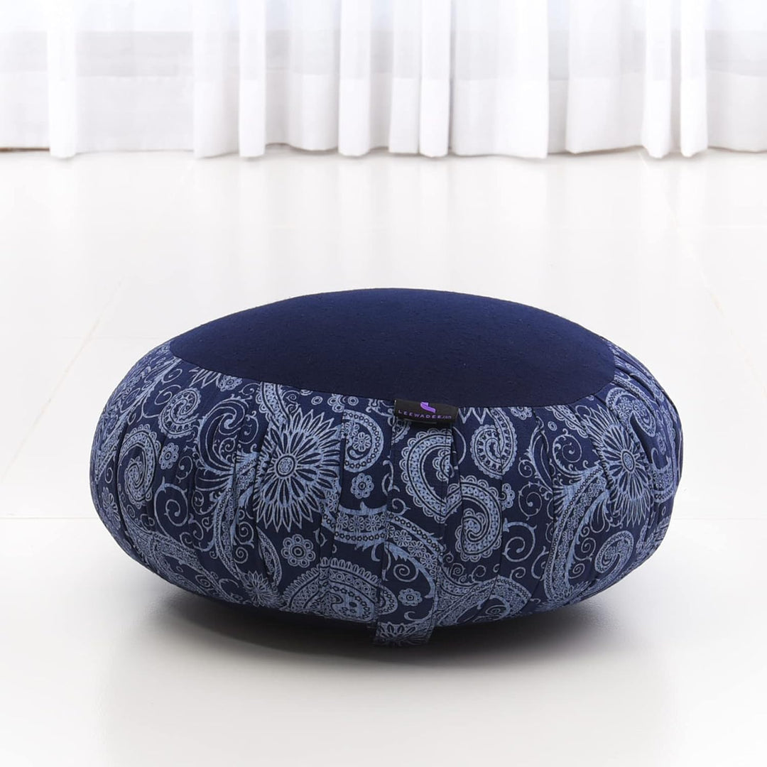 Leewadee Meditationskissen Set Sitzkissen Rund Zafu Yoga Kissen Zabuton Yogakissen Meditationskissen