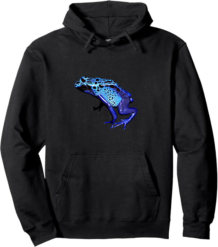 Azurblauer Pfeilgiftfrosch Pullover Hoodie