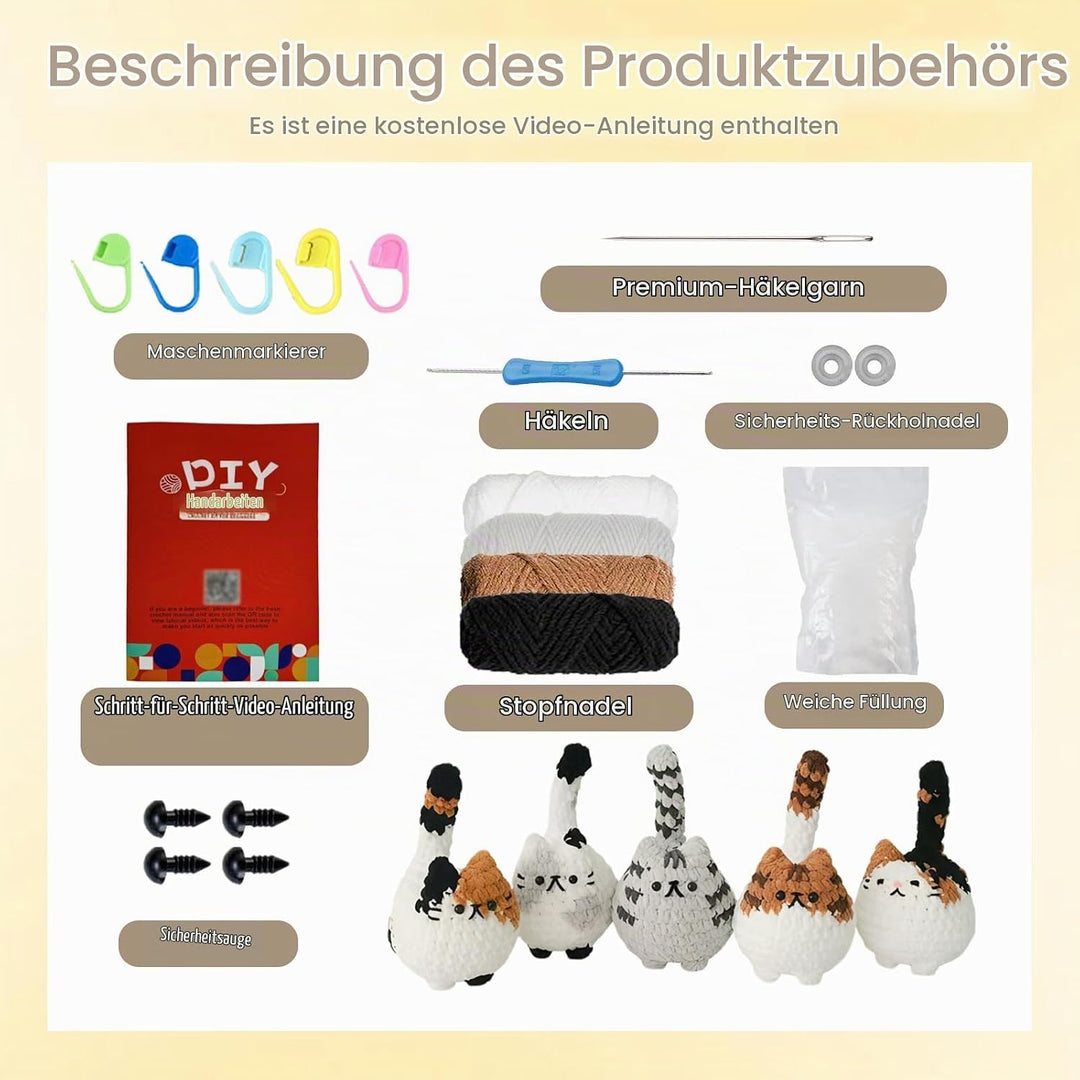 Häkelset Für Anfänger,Erwachsene Kinder Häckel Kit Für Anfänger,Kann Als Geschenk Verwendet Werden H