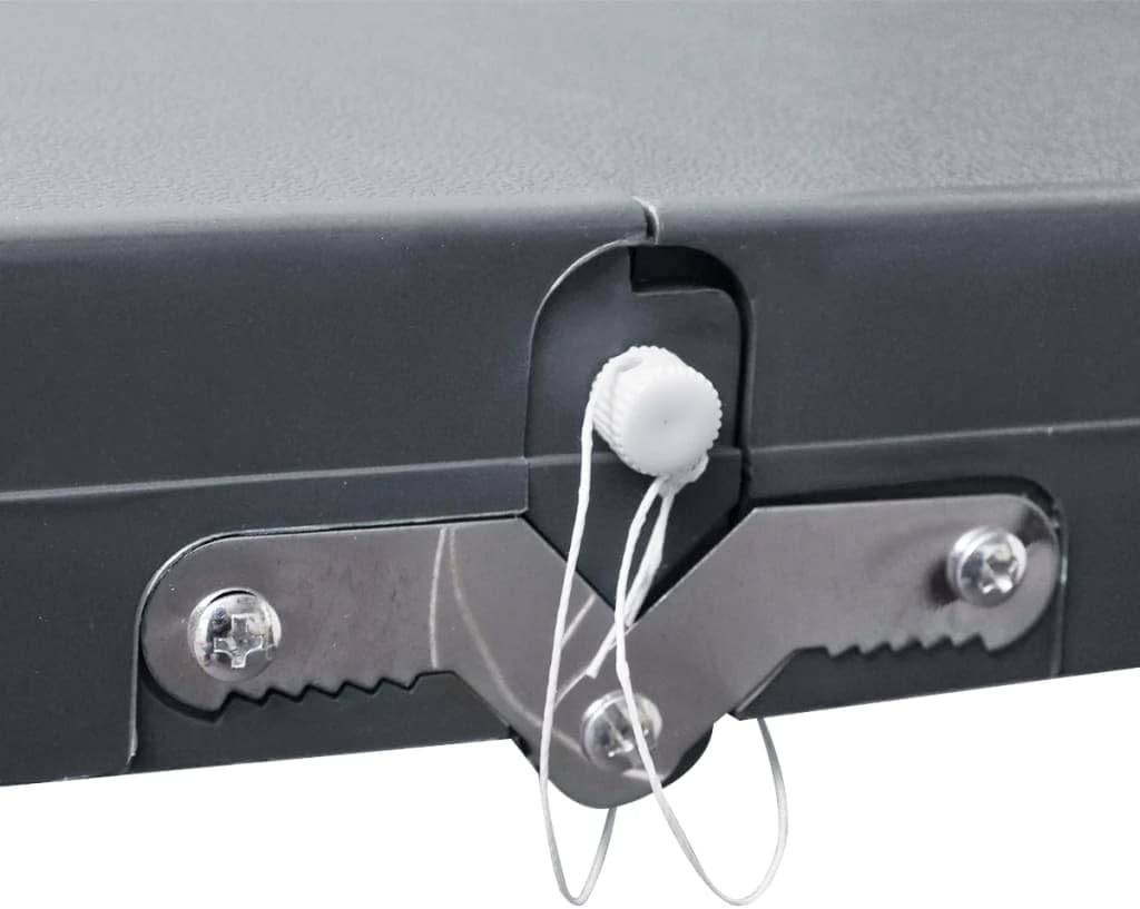 vidaXL Campingtisch Gartentisch mit 4 Hockern Klappbar Alu Extra Leicht Grau, Grau