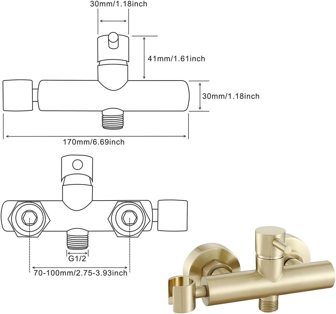 Ownace Bidet-Mischer, Brause-Set, WC-Dusche, muslimische heisse und kalte Bidet-Armatur mit Shattaf-