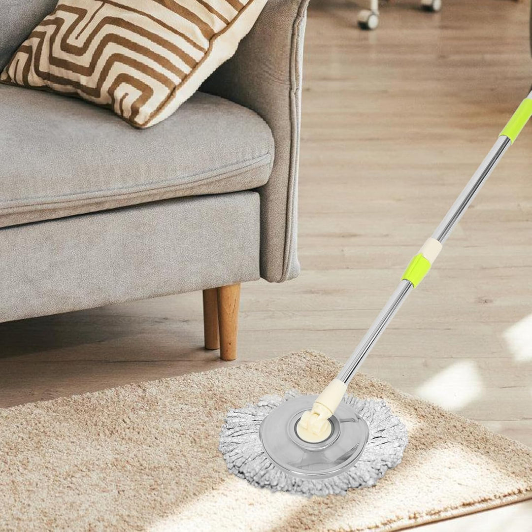 Homoyoyo Ersatz Edelstahl Mop Stiel mit Abnehmbarem Drehbarem Griff Verstärktem Teleskopstiel für Sp