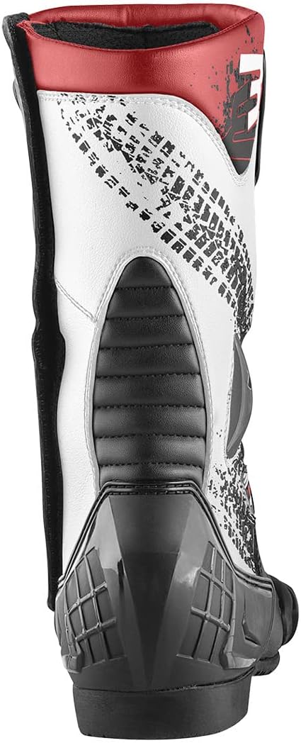 Bogotto Losail Evo Motorradstiefel, schwarz/weiss/rot, 48 Schwarz Weiss Rot 48 EU, Schwarz Weiss Rot
