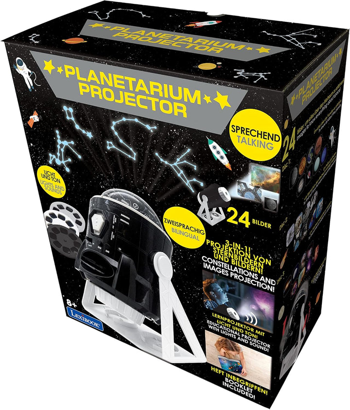 Lexibook, Speaking 2-in-1 Constellations and Images Planetarium Projector, 24 images to discover spa