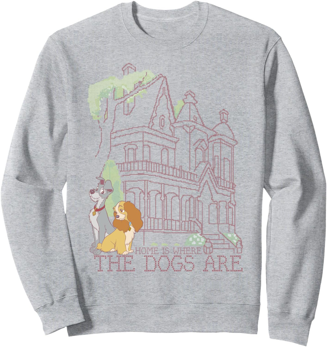 Disney Lady And The Tramp Home Is Where The Dogs Are Sweatshirt