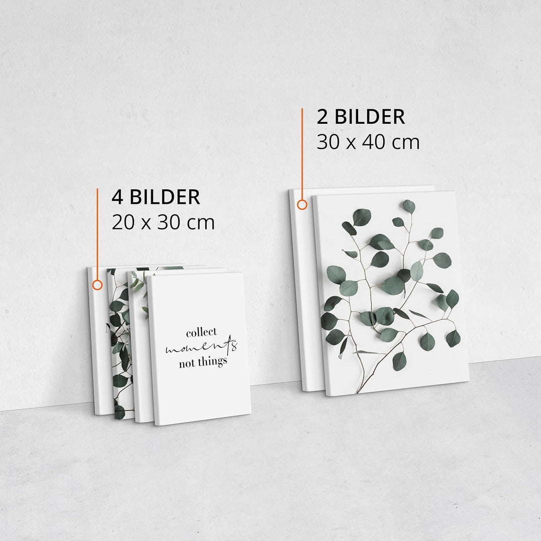 Muralo - Wandbilder Set - Leinwand Bilder Set Aufhängefertig - Bilder für Wohnzimmer Schlafzimmer -