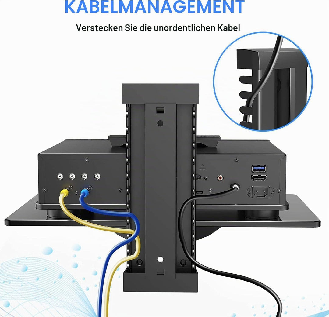 suptek Single Floating Regal Multimedia Wandregal TV Rack Wandhalterung Mit Verstärktem Gehärtetem G