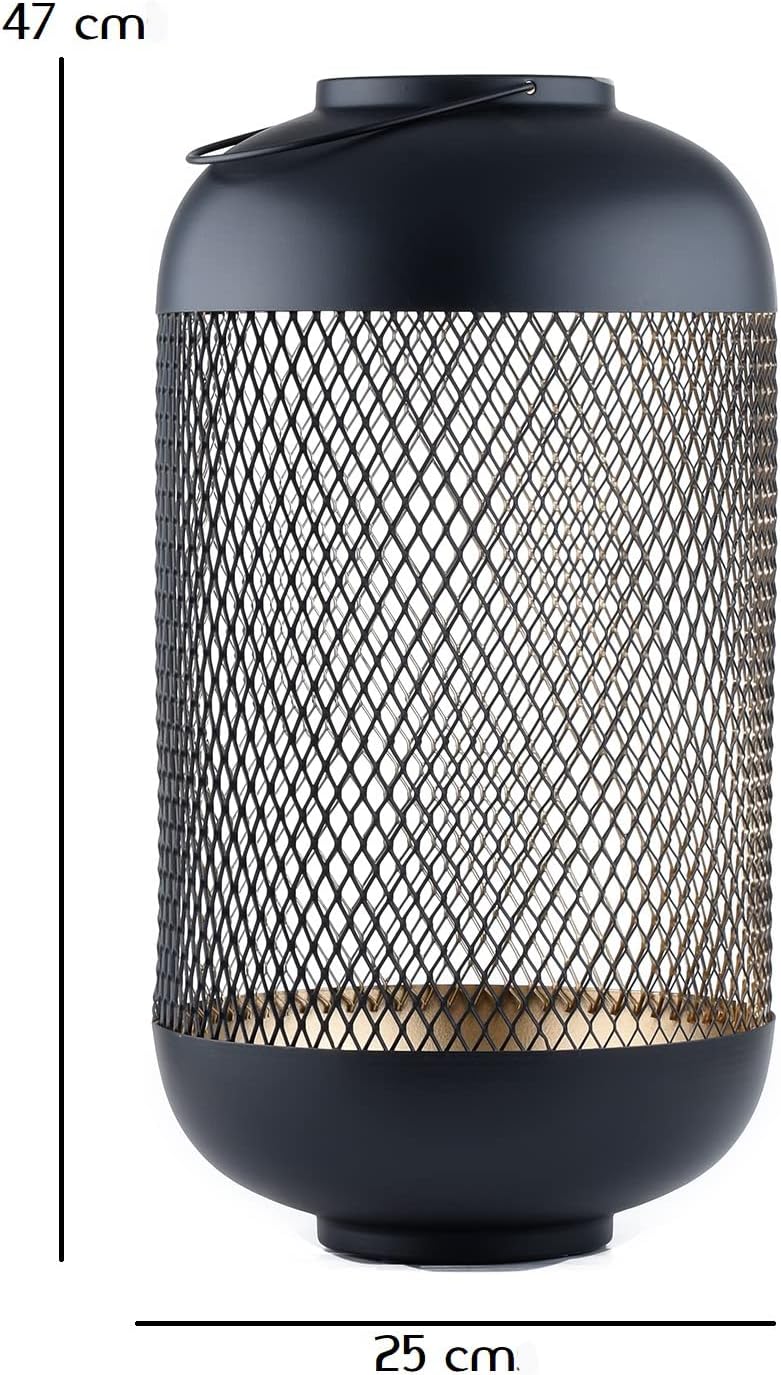 Marrakesch 2er Set Gartenwindlicht Windlicht Asbirg 47cm und 32 cm | Windlichter für Draussen Asbirg