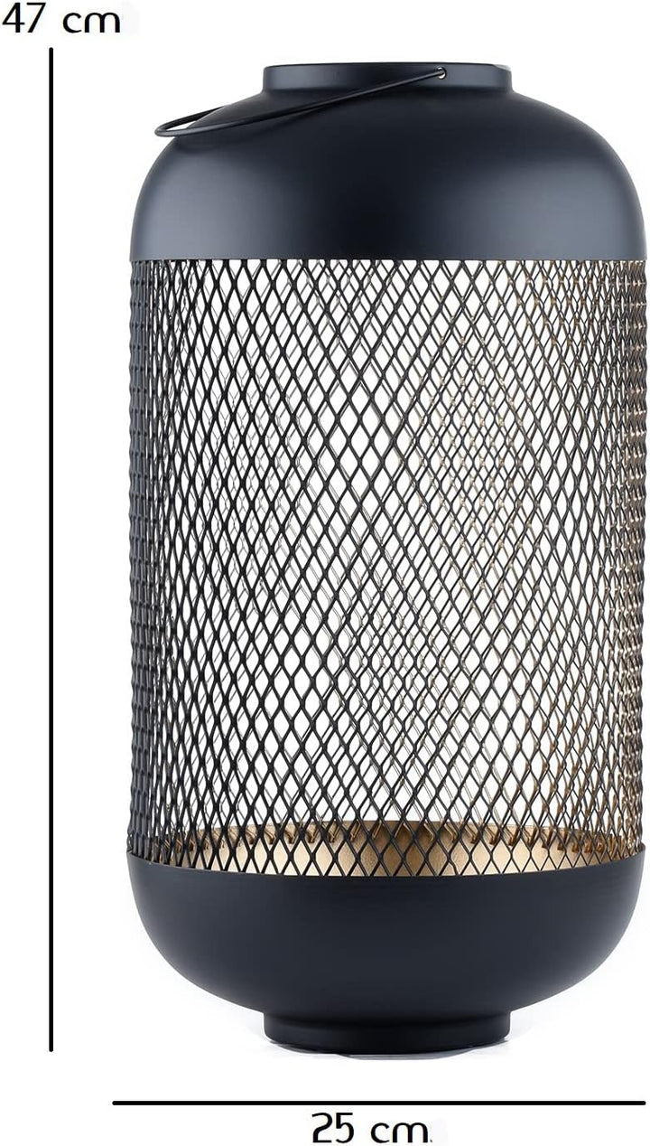 Marrakesch 2er Set Gartenwindlicht Windlicht Asbirg 47cm und 32 cm | Windlichter für Draussen Asbirg