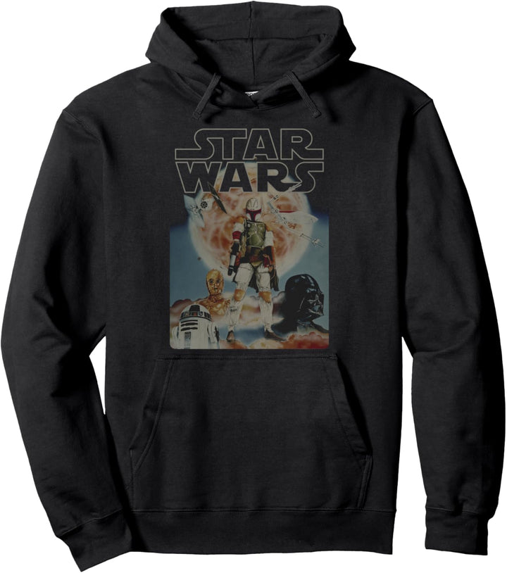 Star Wars Group Shot Boba Fett Standing Portrait Pullover Hoodie