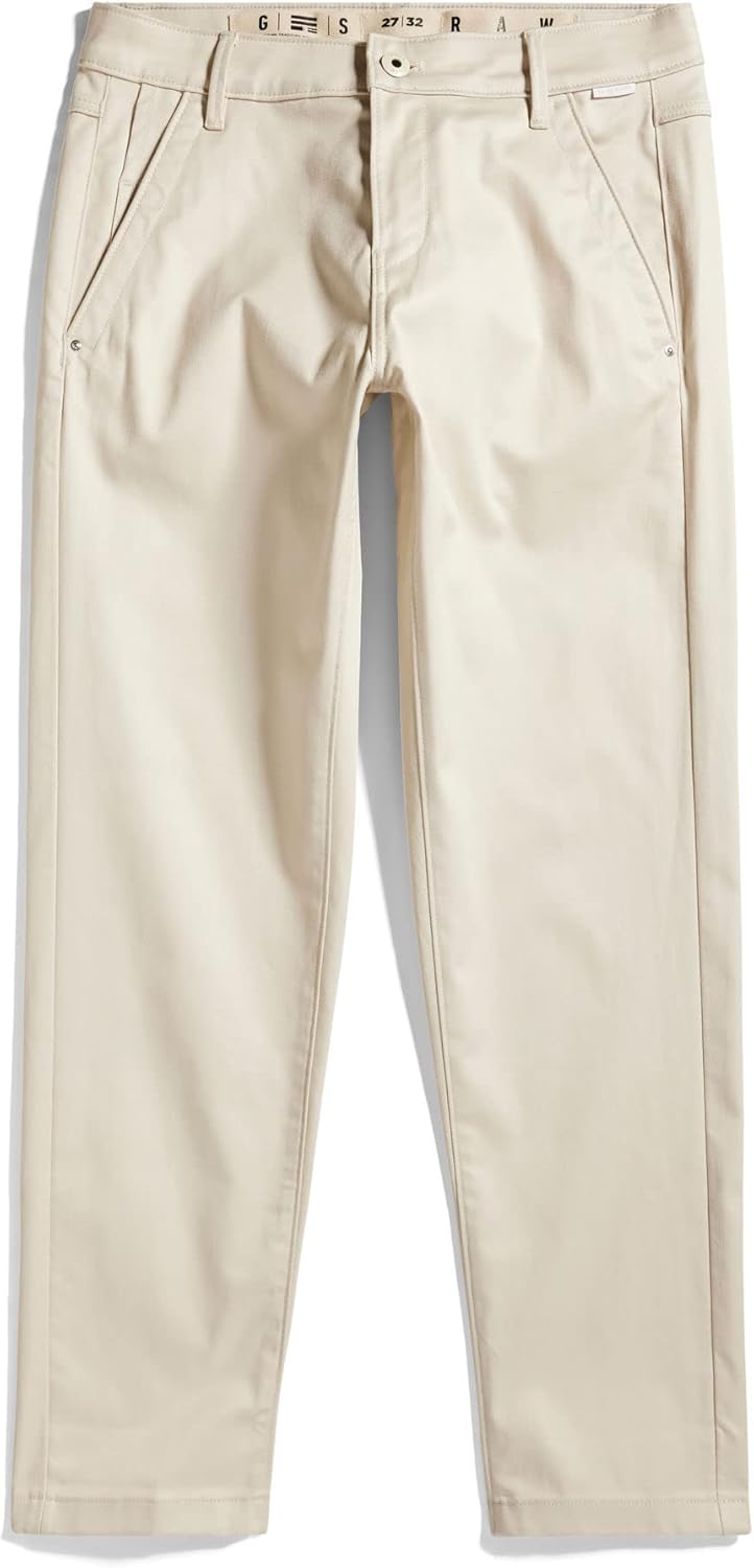 G-STAR RAW Damen Kate Boyfriend Chino Pants 24W / 30L Beige (Whitebait D22539-c072-1603), 24W / 30L