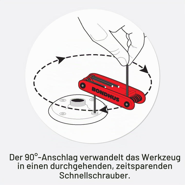 Bondhus 12592 GorillaGrip Schlüssel-Set, Poliert, Metrisch