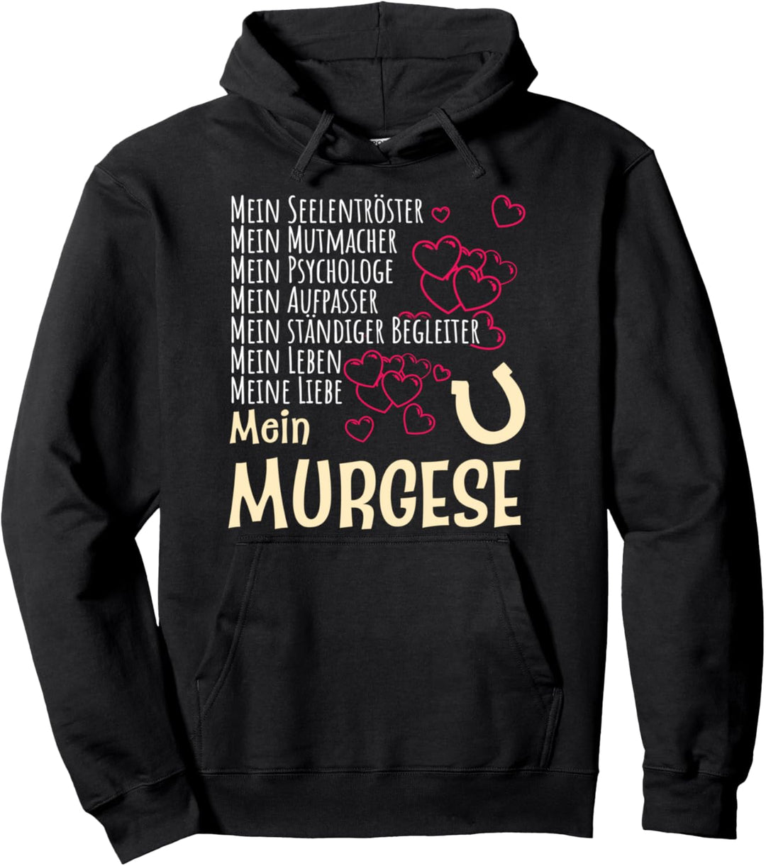 Damen Pferdespruch Reiterin Geschenk Murgese Pferde Pullover Hoodie