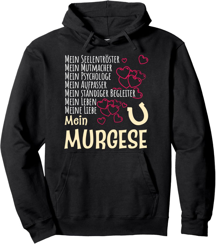 Damen Pferdespruch Reiterin Geschenk Murgese Pferde Pullover Hoodie