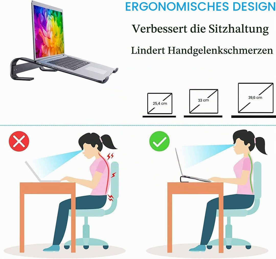 Geschenk für Männer Laptopständer Laptop Ständer - Ergonomisch Aluminium Computerständer PC Halter L