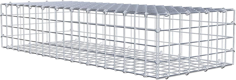 GABIONA Steinkorb-Gabione eckig, Maschenweite 5 x 5 cm, Tiefe 40 cm, Gabione 100 x 20 x 40 cm (L x H