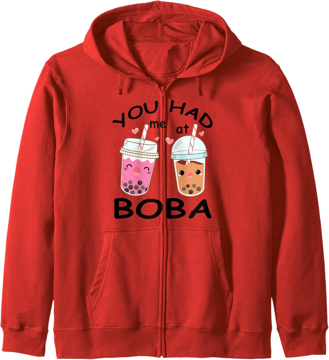 You Had Me At Boba Süsses Kawaii Bubble Tea T-Shirt Kapuzenjacke