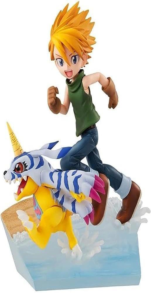 MEGAHOUSE Figuras Yamato Ishida + Gabumon G.E.M. Series Digimon Adventure 11cm