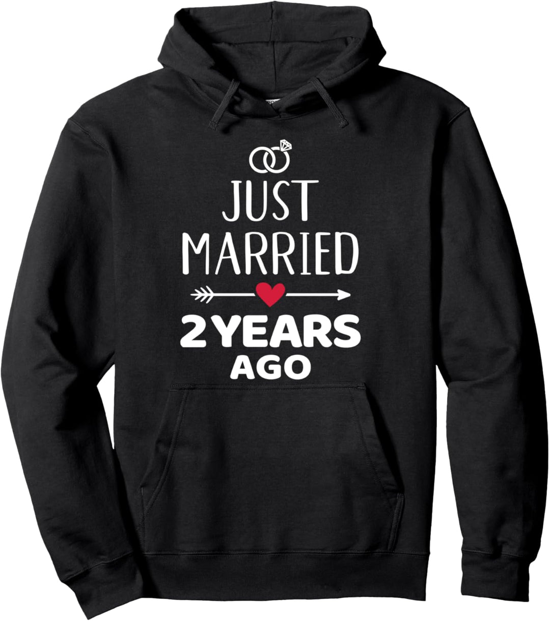 Just married 2. Hochzeitstag Pullover Hoodie