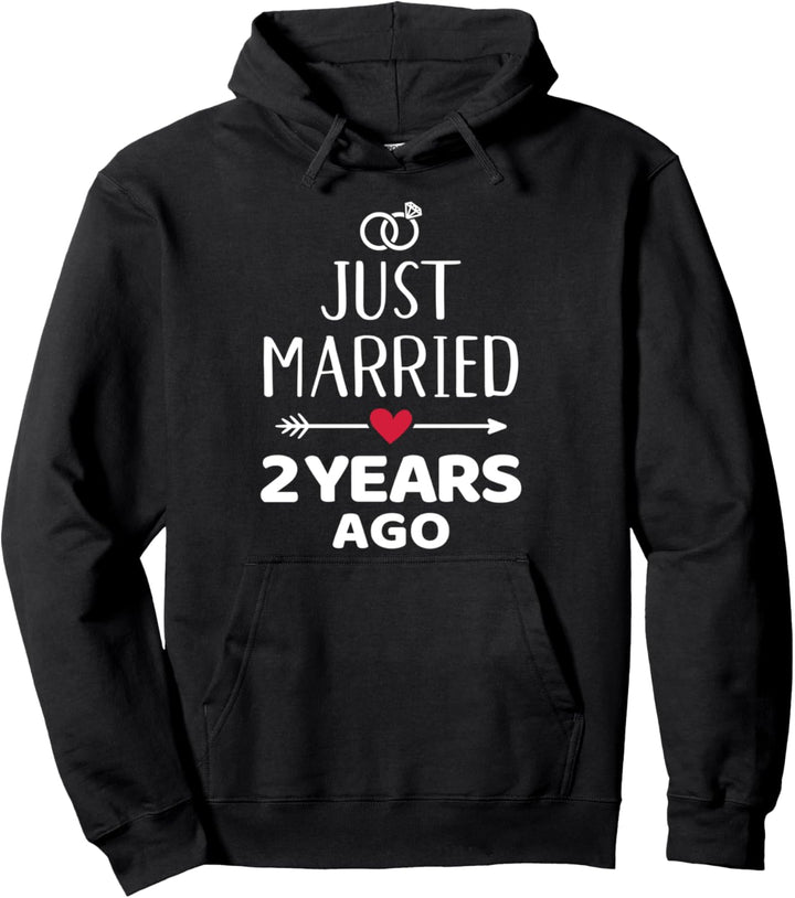 Just married 2. Hochzeitstag Pullover Hoodie