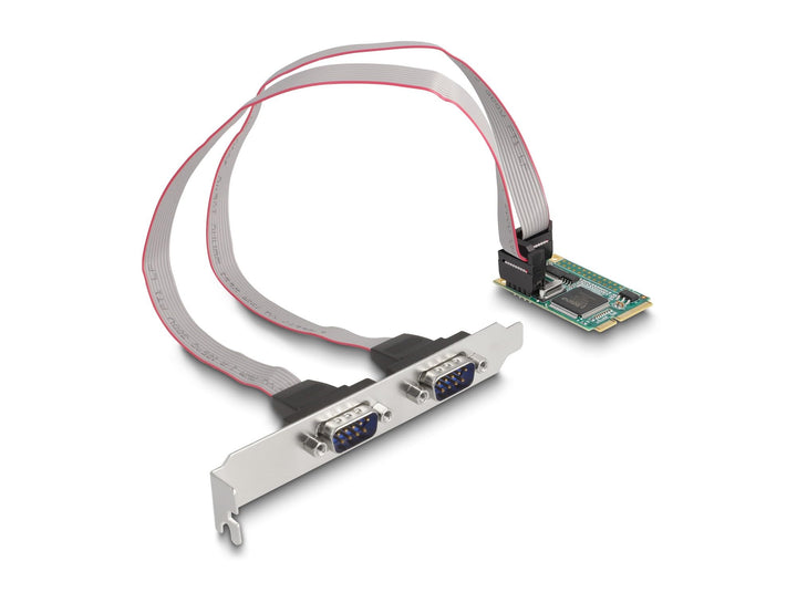 DeLOCK Mini PCIe Karte Full Size zu 2 x Seriell RS-232 D-Sub 9 Pin