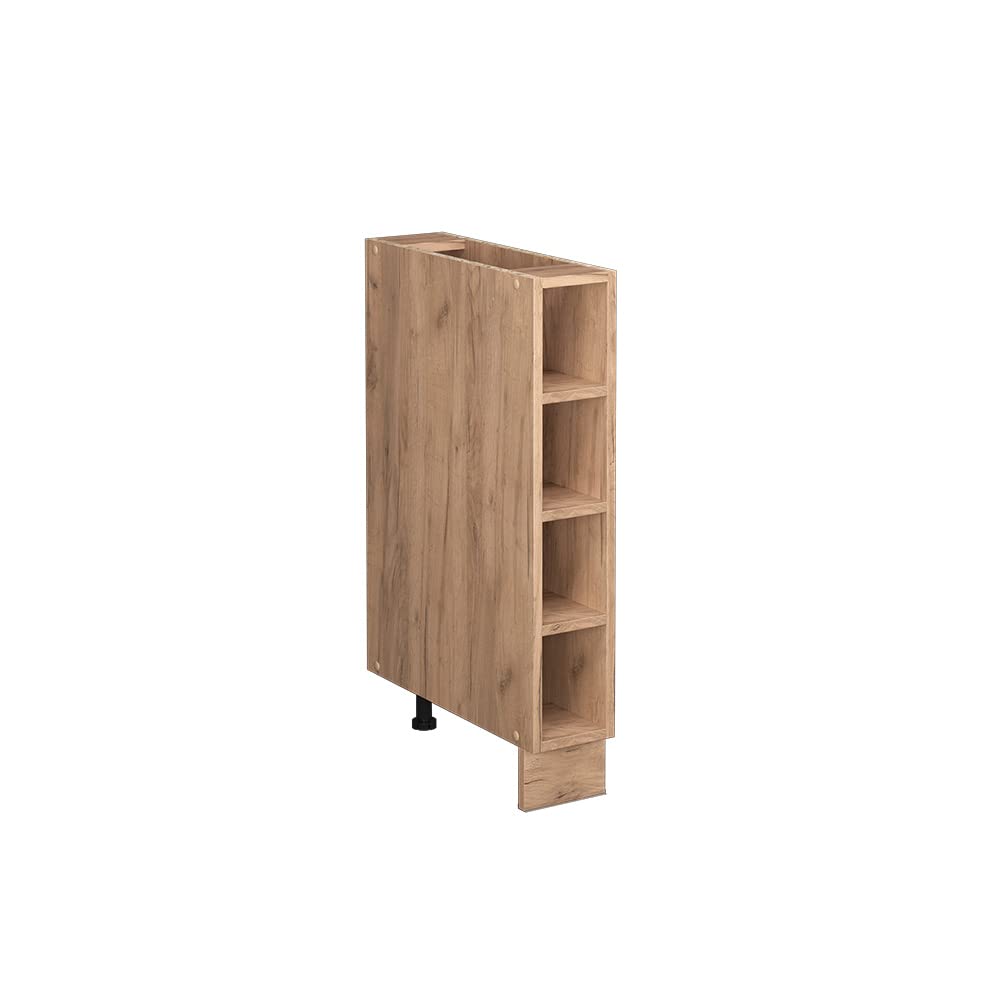 Vicco Küchenregal Fame-Line, Goldkraft Eiche/Goldkraft Eiche, 15 cm ohne Arbeitsplatte Regaluntersch