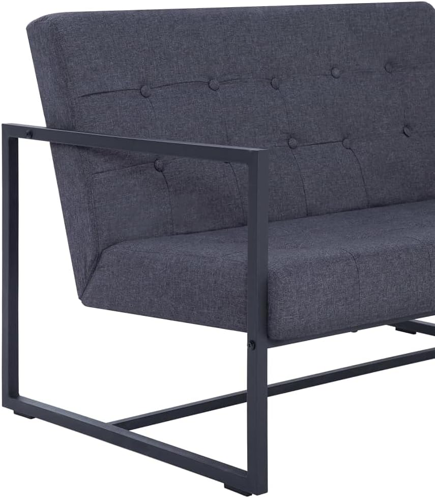 vidaXL Sofa mit Armlehnen Sessel Loungesofa Polstersofa Stoffsofa Couch Sofagarnitur Couchgarnitur S