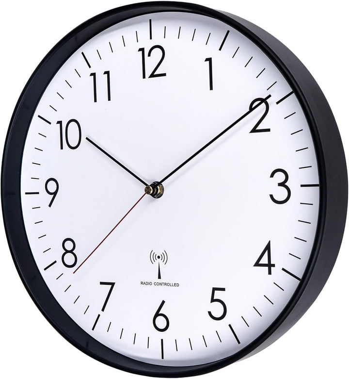 HZDHCLH Funk Wanduhr 30 cm Lautlose Wanduhr Ohne Tickgeräusche, Moderne Batteriebetriebene Uhr für Z