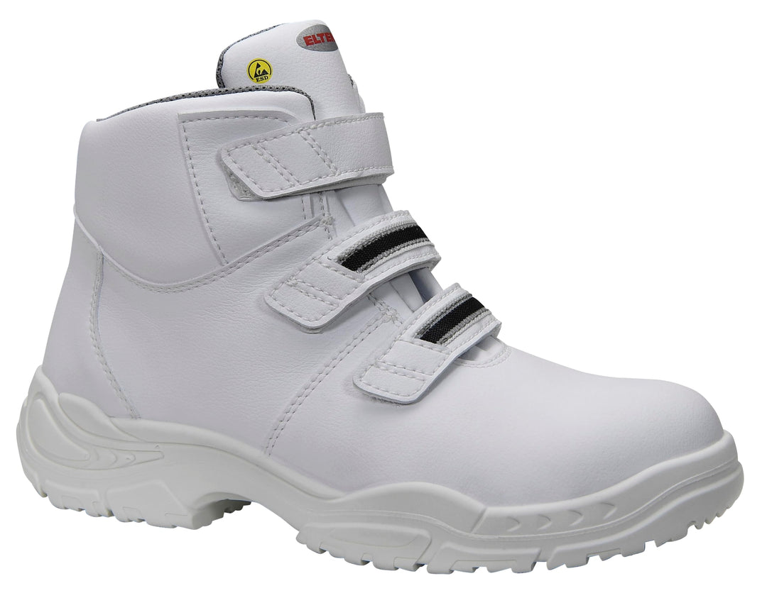 Elten Sicherheitsschnürstiefel "White Strap Mid" ESD S3, Grösse 39, 760171 39 EU, 39 EU