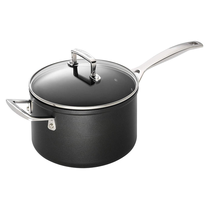 Le Creuset Aluminium-Antihaft Profitopf, Ø 20 cm, Für alle Herdarten inkl. Induktion geeignet, Anthr