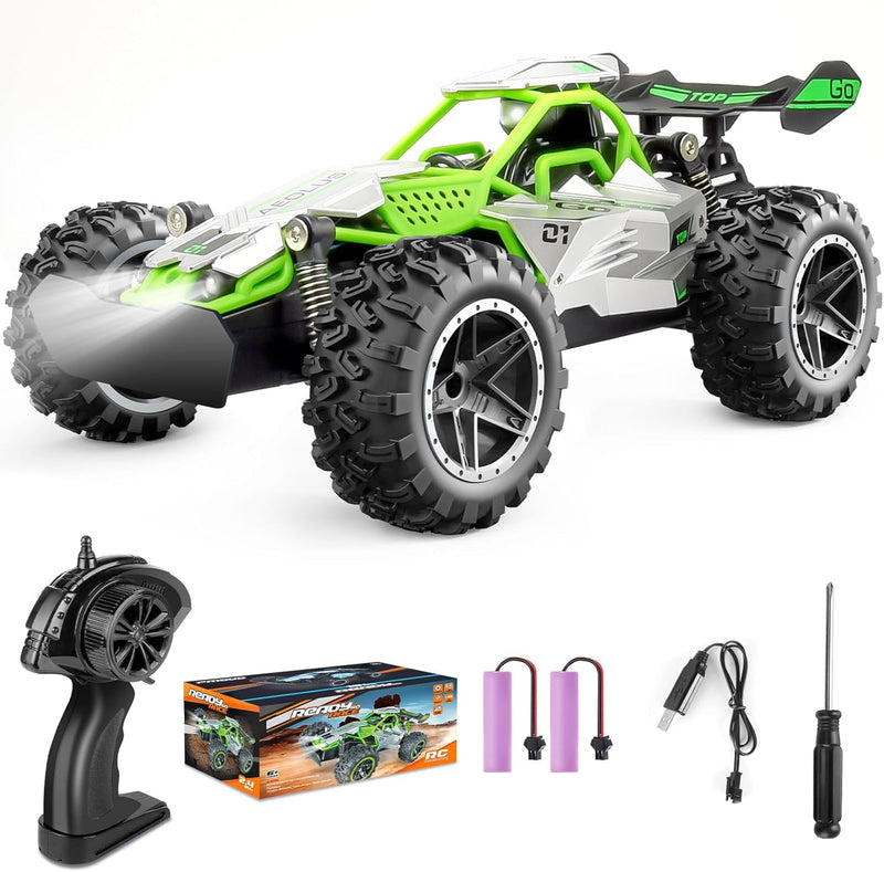 Pmgud Ferngesteuertes Auto, 2,4 GHz 1:18 Proportional 2WD 20+ km/h Hobby Offroad Monster RC Truck, w